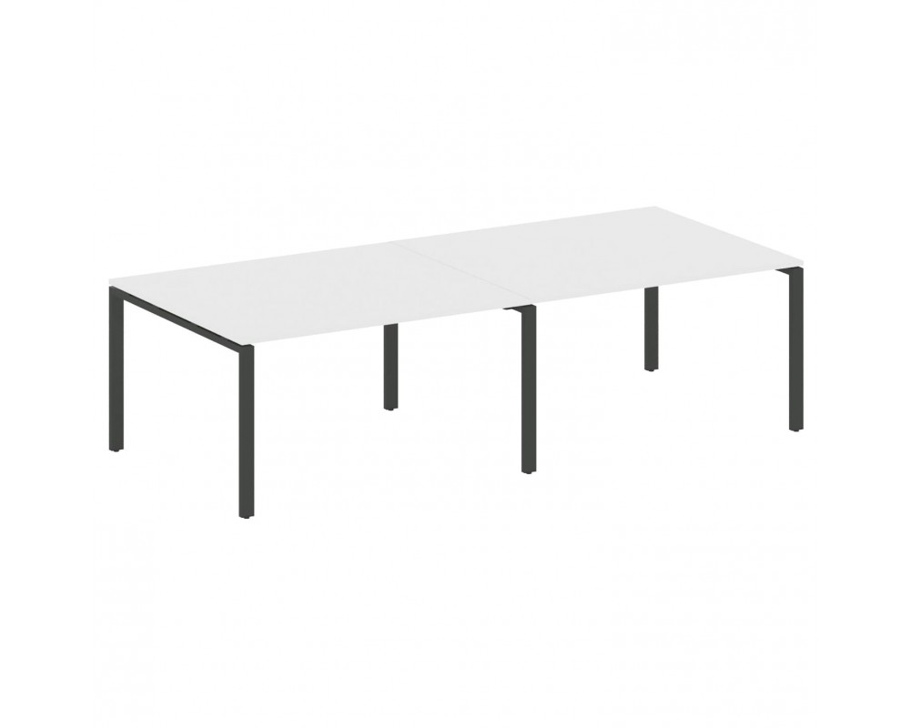 Переговорный стол (2 столешницы) на П-образном м/к 280x123,5x75 Metal System