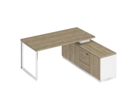 Стол руководителя на опорной тумбе (левый/правый) БР 101 Bravo images