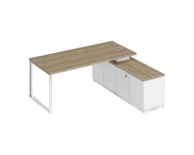 Стол руководителя на опорной тумбе (левый/правый) БР 102 Bravo images