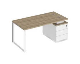 Стол руководителя на опорной тумбе (левый/правый) БР 103 Bravo images