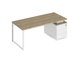 Стол руководителя на опорной тумбе (левый/правый) БР 104 Bravo images