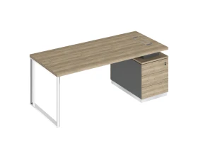 Стол руководителя на опорной тумбе (левый/правый) БР 104 Bravo images