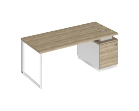 Стол руководителя на опорной тумбе (левый/правый) БР 104 Bravo images