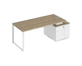 Стол руководителя на опорной тумбе (левый/правый) БР 106 Bravo images