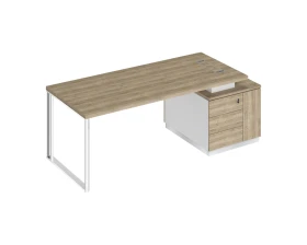 Стол руководителя на опорной тумбе (левый/правый) БР 106 Bravo images