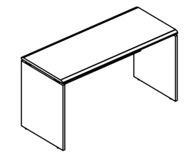 Стол письменный 60x100 на каркасе ДСП (2 скоса) Alta images