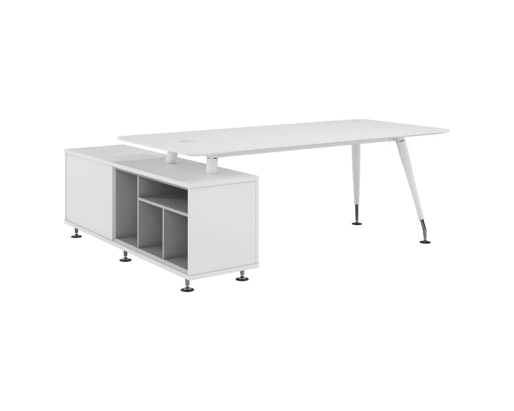 Стол руководителя с опорной тумбой правой Эмпорио / Emporio