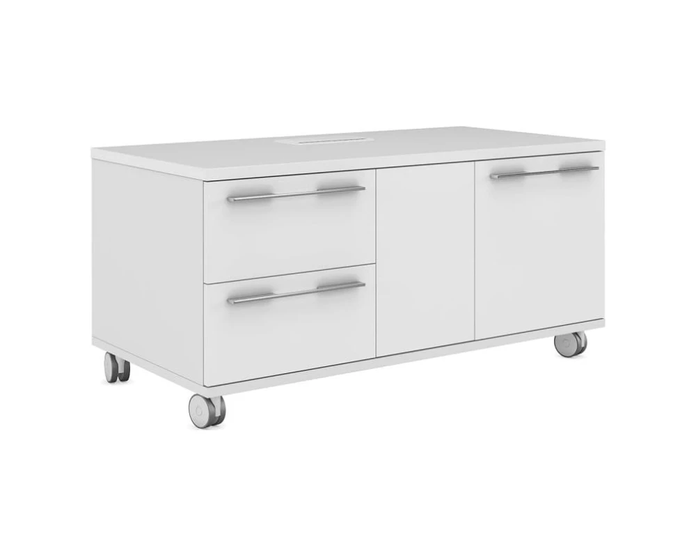 Тумба мобильная с 2 ящиками и 2 дверьми левая Эмпорио / Emporio