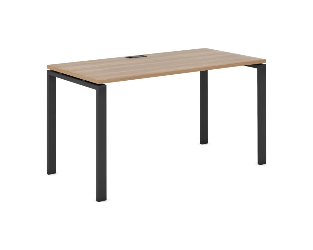 Стол письменный на П образном м/к 60х30 1000x600x750 Эвалюшн / Evolution Дуб честерфилд/Антрацит