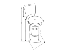 Стул барный LMU 9090 images