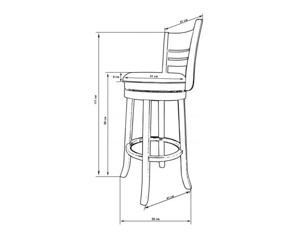 Стул барный LMU 9393