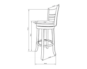 Стул барный LMU 9393 images
