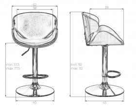 Стул барный LMZ 4905 images