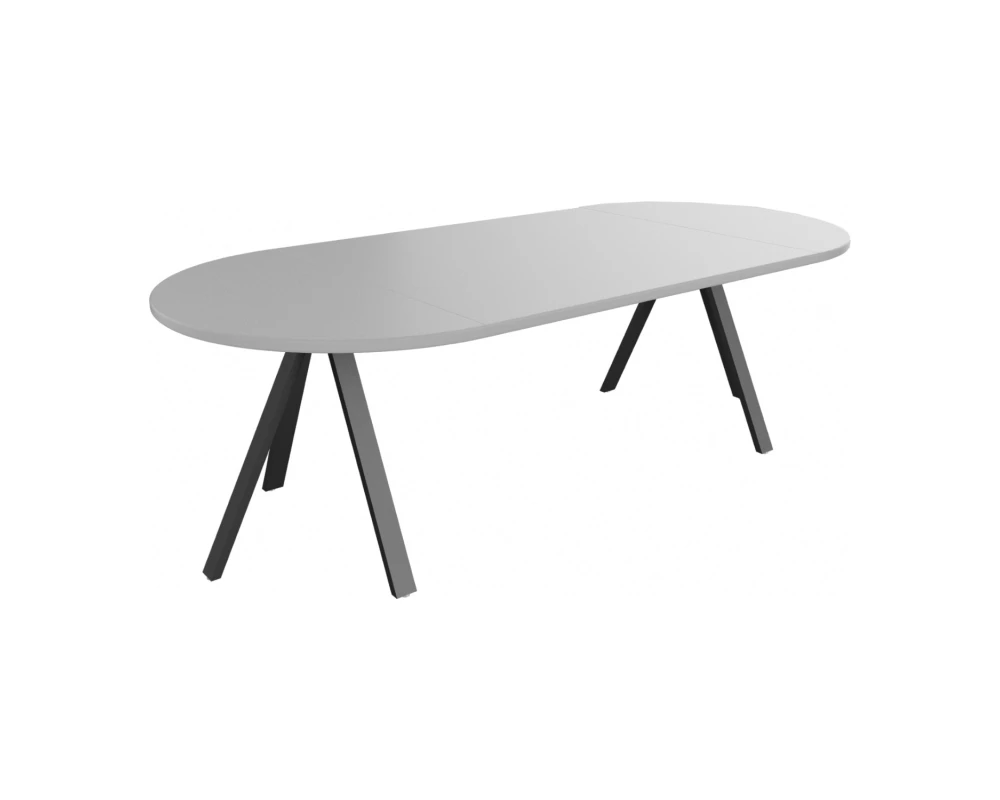 Стол переговоров антрацит 120х143х76 Steel