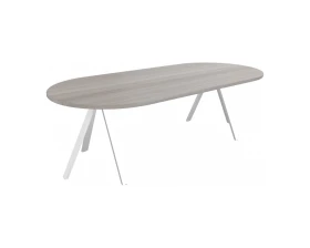 Стол переговоров белый 120х143х76 Steel images