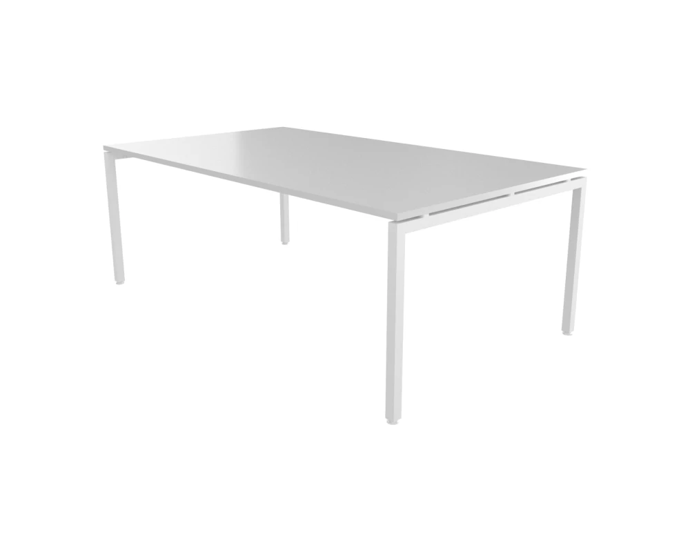 Стол переговоров без подрозетника белый 240х120х76 Steel