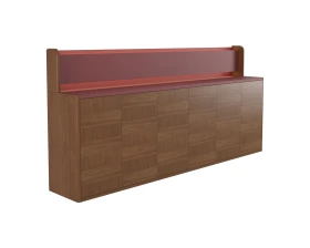 Греденция кожа 2850х500х1340 Artdeco images