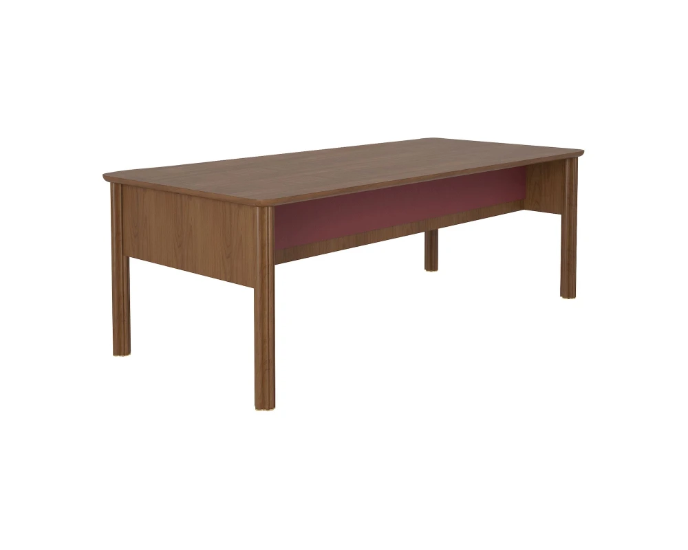 Стол руководителя прямой кожа 2400х1000х750 Artdeco