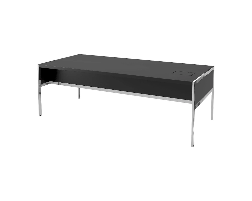 Стол руководителя с лючком слева, полуглянцевый/лакированный 1840х1000х750 Gallery