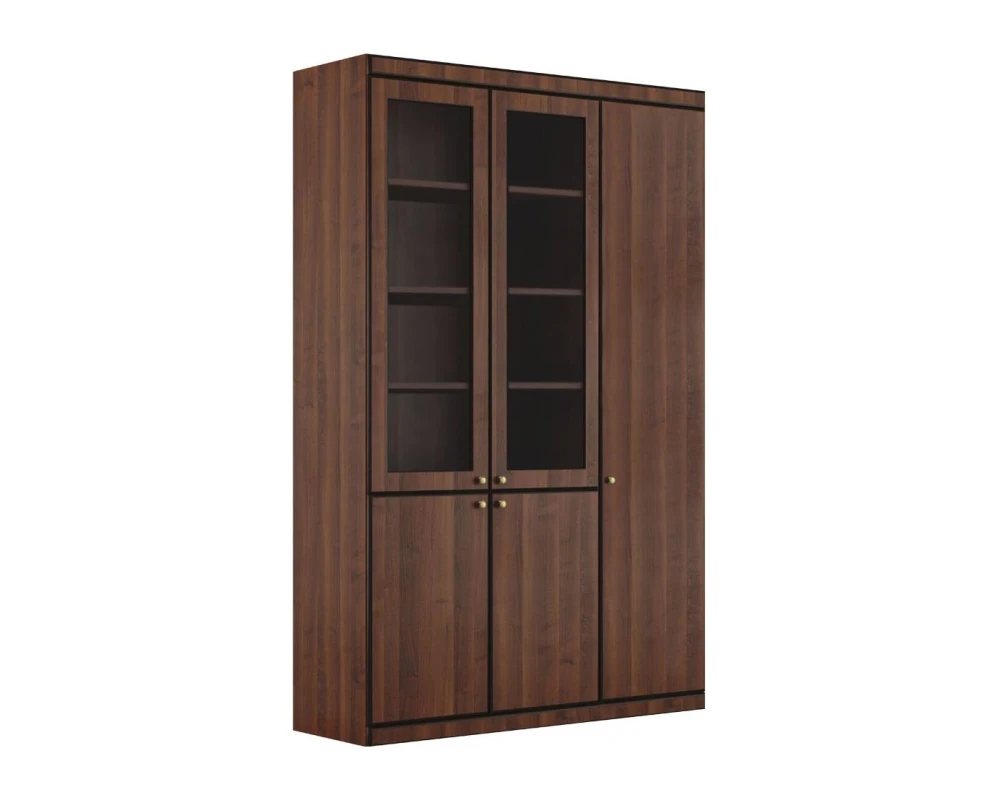 Шкаф с отделением для одежды 139x40x220 Берн / Bern Темный орех