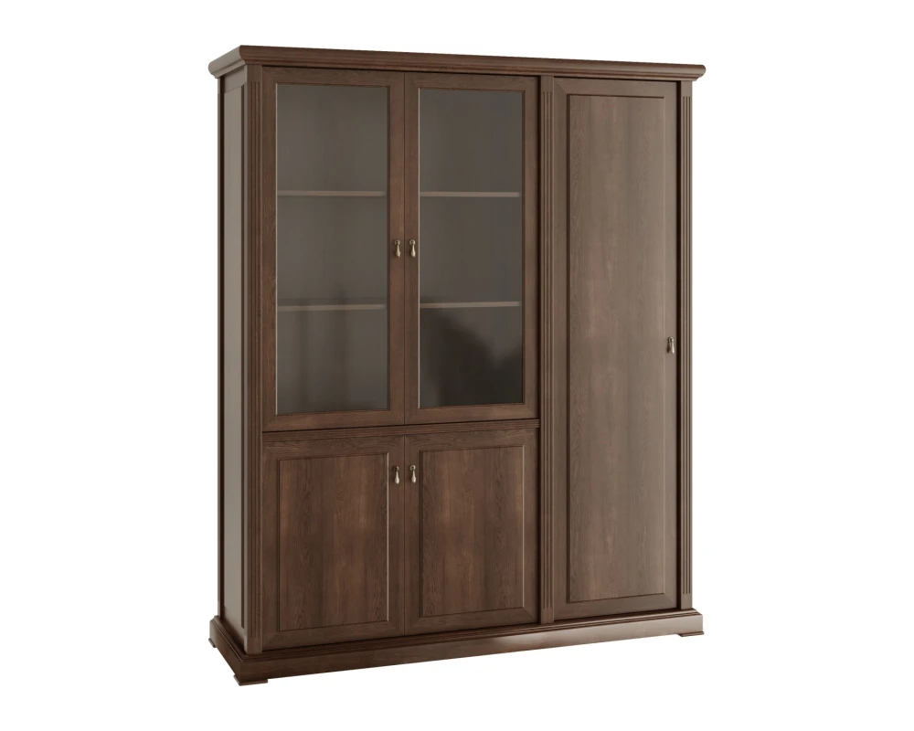 Шкаф для бумаг с одностворчатым гардеробом Министри / Ministry Дуб шоколад