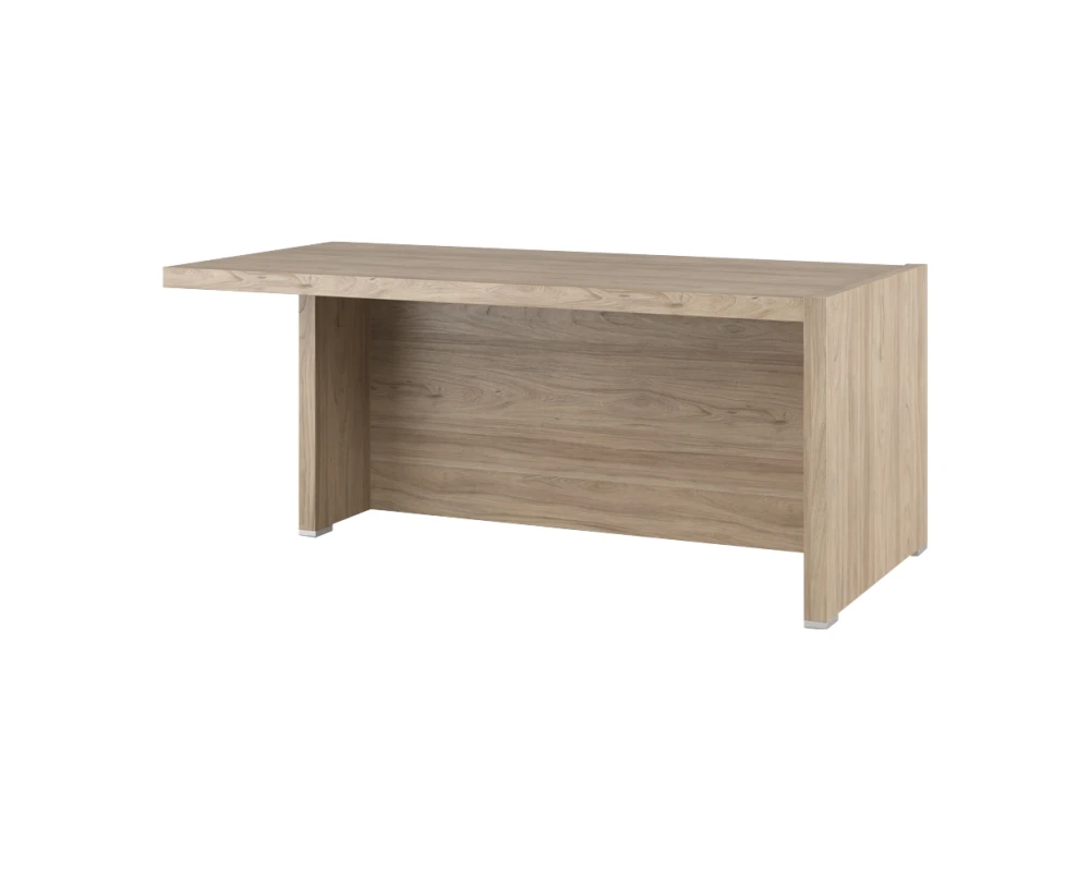 Стол письменный с асимметричными опорами, левый 180 Солид / Solid Вяз