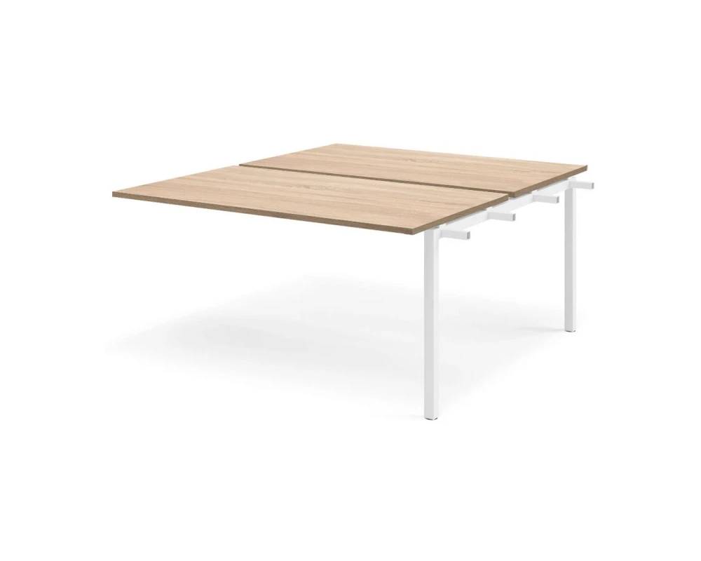 Модуль бенча 2 рабочих места 158x139x75 Tour Дуб калифорния/Белый