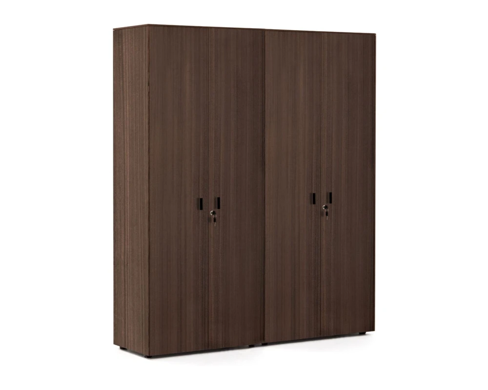 Шкаф для бумаг x2 162x44x197 Enzo Эвкалипт морен/Черный