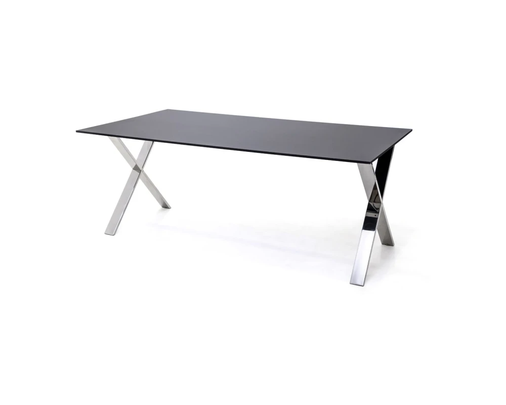 Стол письменный L210 210x90x75 Ancona Черный/Хром