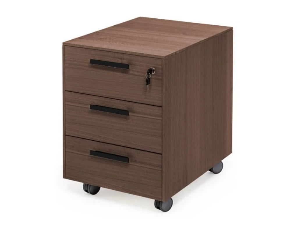 Тумба 3 ящика 44х58х63 Enzo Эвкалипт морен/Черный