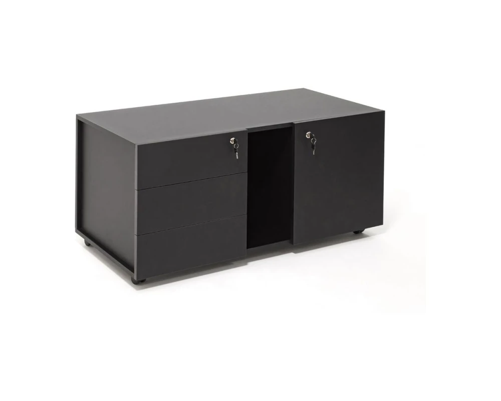 Тумба-приставка подкатная 109x55x57 Unio Черный