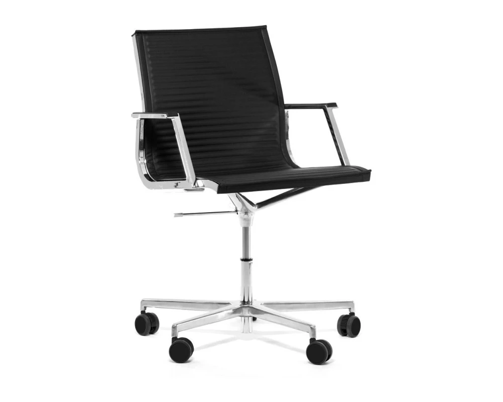 Кресло Nulite/B Натуральная кожа, Черный