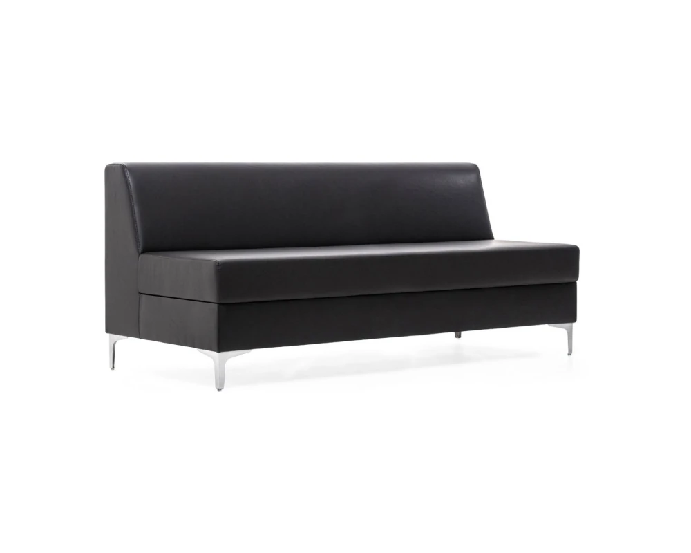 Диван 3-х местный Neo Экокожа, Черный