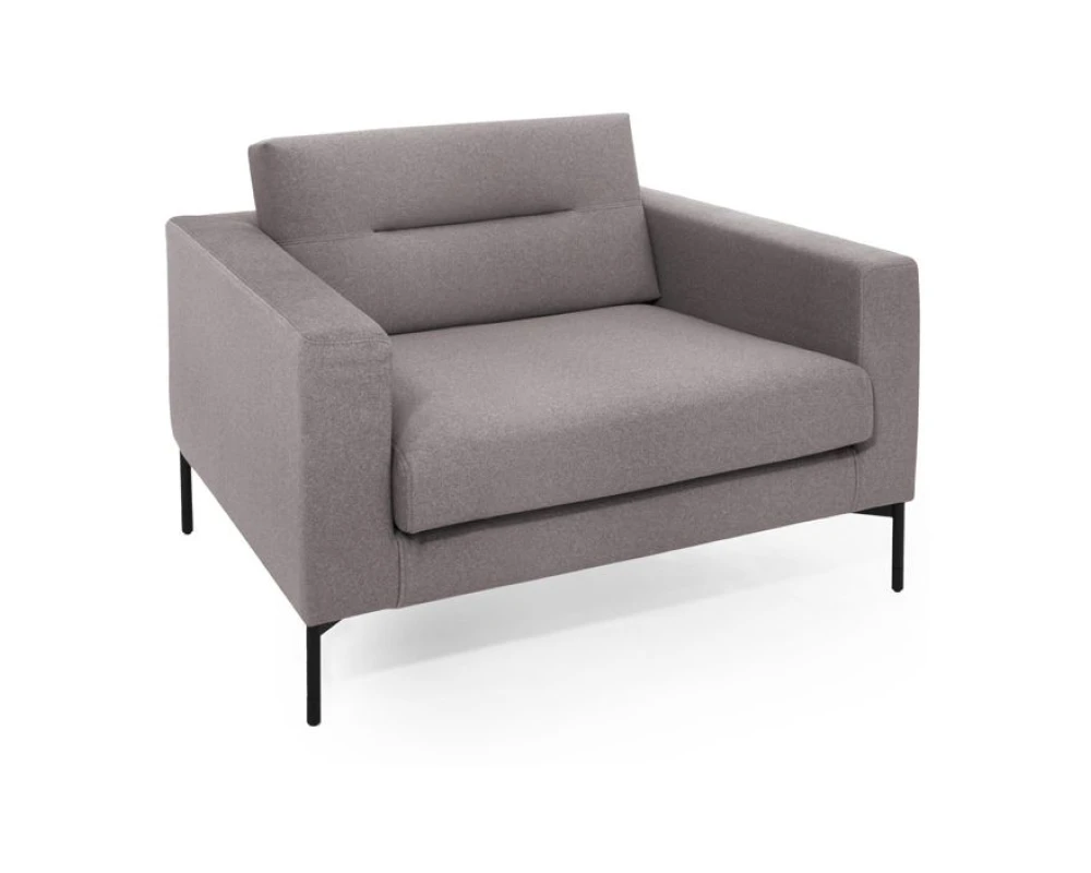 Кресло Teno черные ножки Ткань, Темно-бежевый