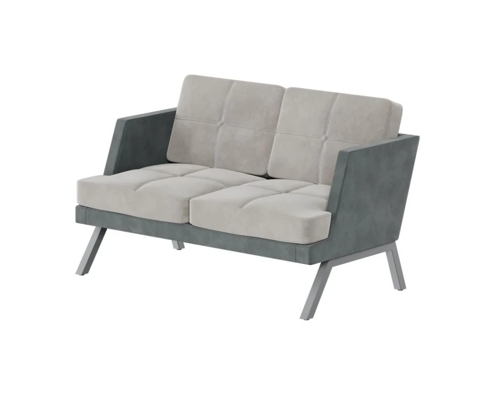 Диван двухместный с декором из пуговиц Алдо / Aldo