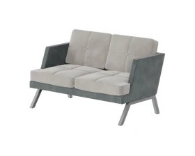 Диван двухместный с декором из пуговиц Алдо / Aldo images