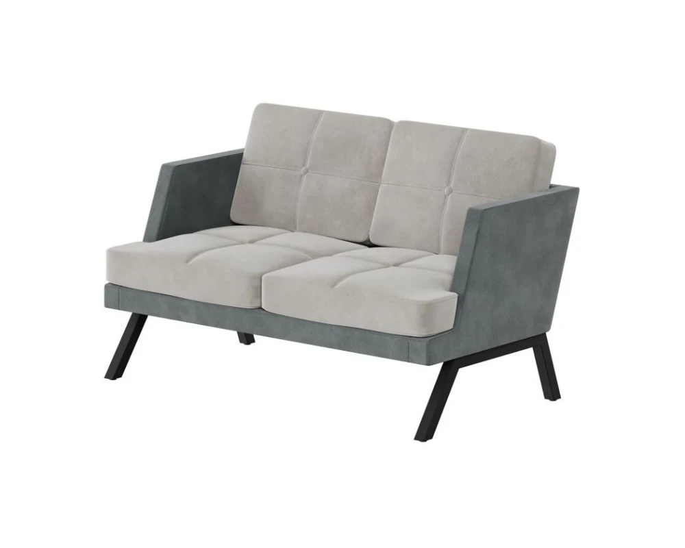 Диван двухместный с декором из пуговиц Алдо / Aldo