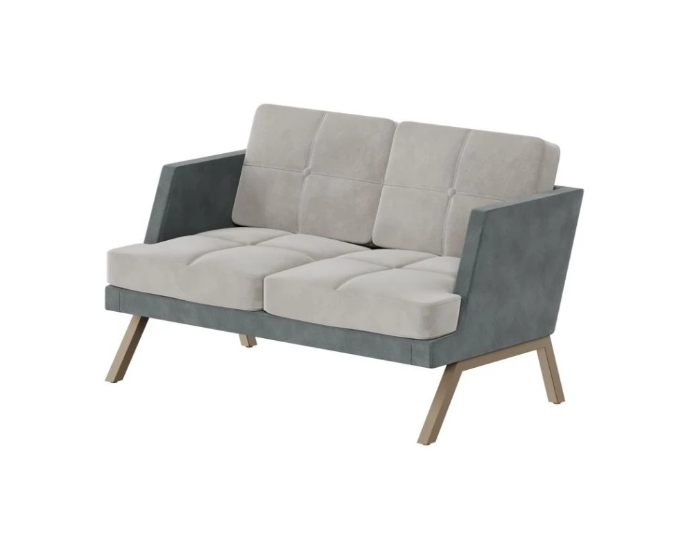 Диван двухместный с декором из пуговиц Алдо / Aldo