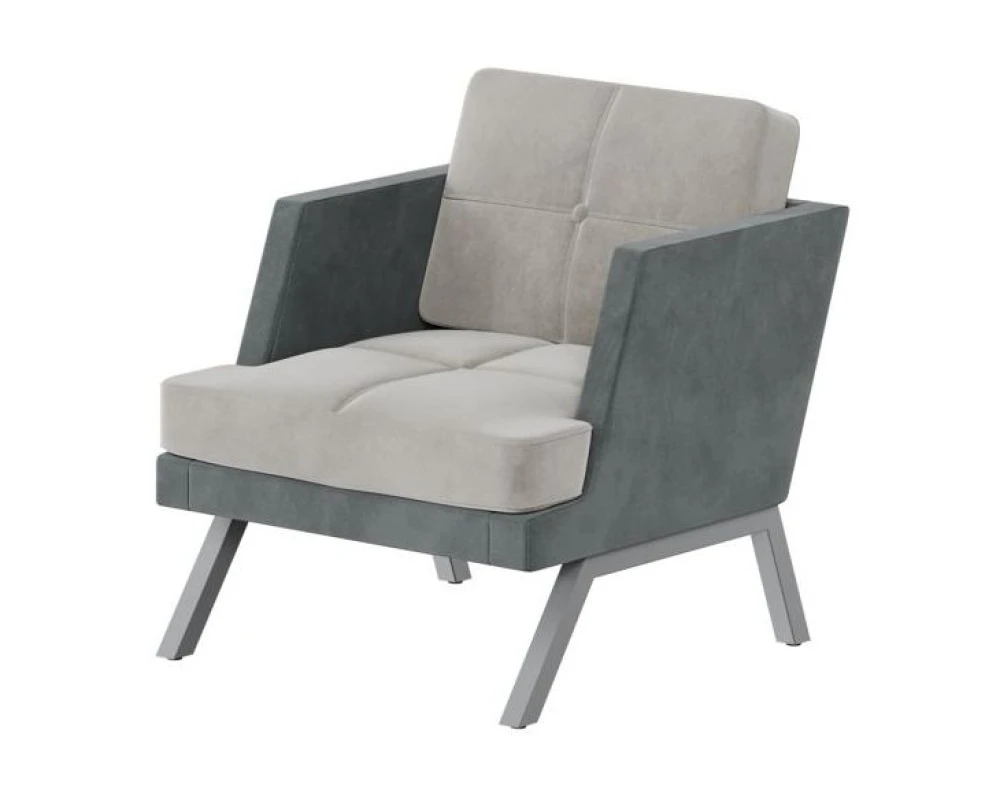 Кресло с декором из пуговиц Алдо / Aldo