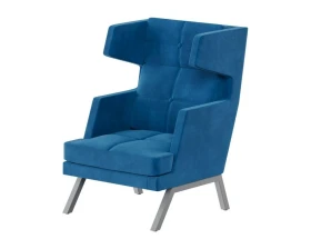 Кресло высокое с декором из пуговиц Алдо / Aldo images