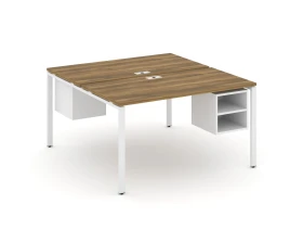Рабочая станция 2 сторонняя с подвесными тумбами на 2 места CN.DRS-107 1380x1480x750 Концепт / Concept images