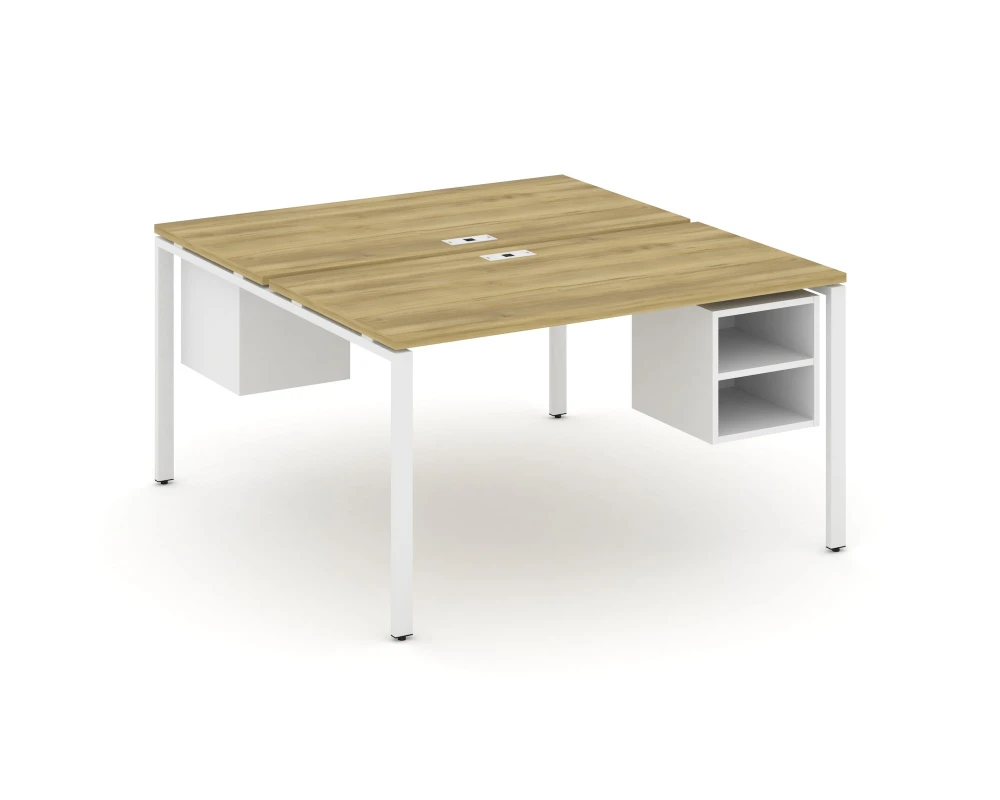 Рабочая станция 2 сторонняя с подвесными тумбами на 2 места CN.DRS-107 1380x1480x750 Концепт / Concept