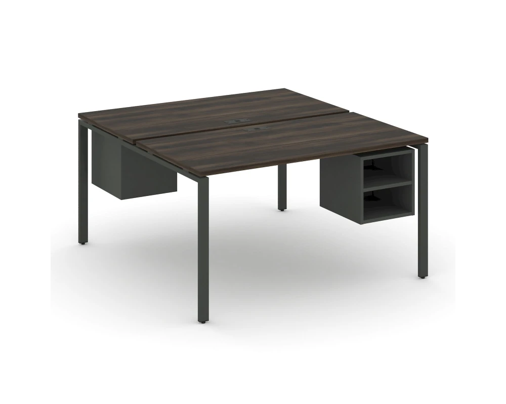 Рабочая станция 2 сторонняя с подвесными тумбами на 2 места CN.DRS-107 1380x1480x750 Концепт / Concept