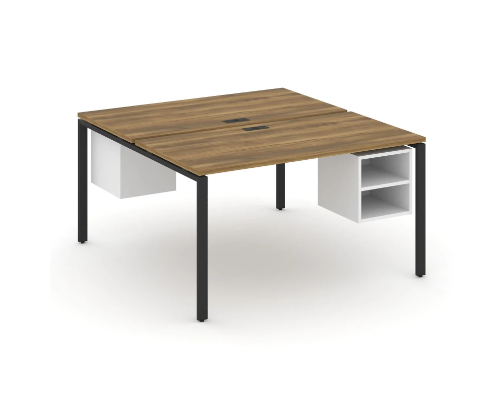 Рабочая станция 2 сторонняя с подвесными тумбами на 2 места CN.DRS-107 1380x1480x750 Концепт / Concept