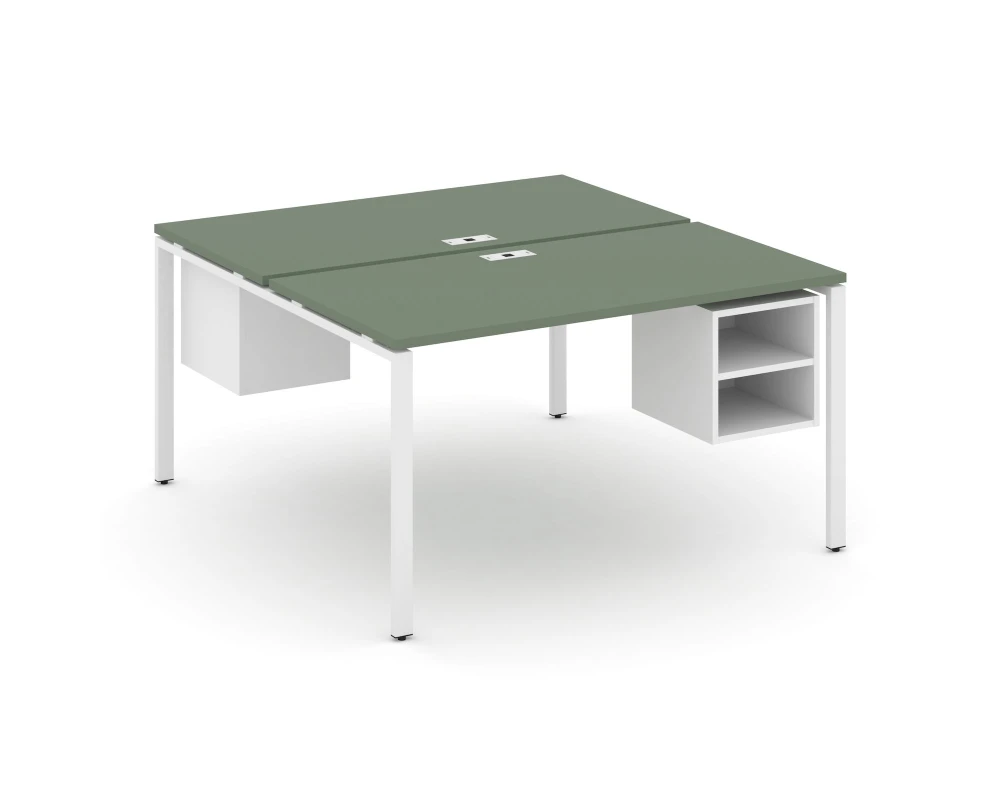 Рабочая станция 2 сторонняя с подвесными тумбами на 2 места CN.DRS-107 1380x1480x750 Концепт / Concept