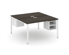 Рабочая станция 2 сторонняя с подвесными тумбами на 2 места CN.DRS-107 1380x1480x750 Концепт / Concept images