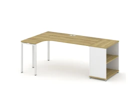 Стол эргономичный опорным стеллажом CN.SA-202(L) 2000x1180x750 Концепт / Concept images