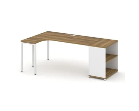 Стол эргономичный опорным стеллажом CN.SA-202(L) 2000x1180x750 Концепт / Concept images