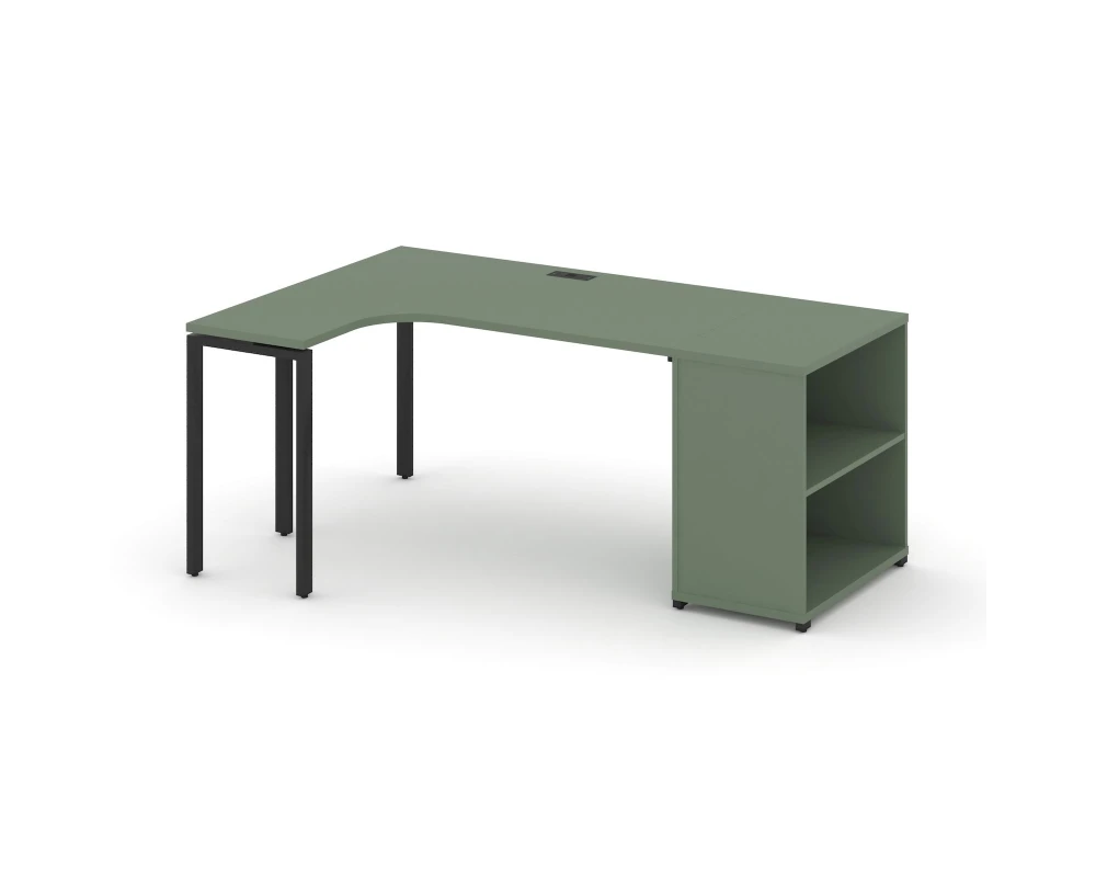 Стол эргономичный опорным стеллажом CN.SA-202(L) 2000x1180x750 Концепт / Concept