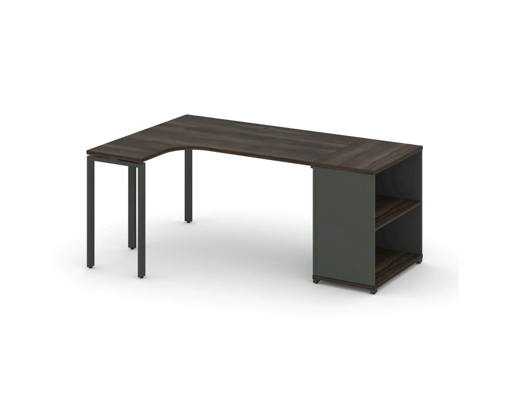 Стол эргономичный опорным стеллажом CN.SA-202(L) 2000x1180x750 Концепт / Concept